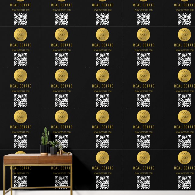 Black Gold Beruflich Real Anwesen Agent Business Tapete (Hausflur)