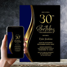 Black Gold Blue 30. Geburtstagsfeier