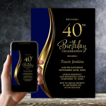 Black Gold Blue 40. Geburtstagsfeier
