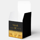 Black Gold Bogen Danke Geburtstagsparty Geschenkschachtel (Geöffnet)