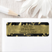 Black & Gold Botanical Merry Christmas Elegante (Insitu)