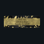Black & Gold Botanical Merry Christmas Elegante<br><div class="desc">Passende Artikel in meinem Geschäft.</div>