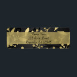Black & Gold Botanical Merry Christmas Elegante<br><div class="desc">Passende Artikel in meinem Geschäft.</div>