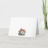 Black Gold Botanical Photo Christmas Card Karte (Rückseite)
