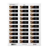 Black & Gold Bow Leopard Cheetah Glam Party (Vorne)