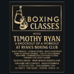 Black & Gold Boxhandschuhe, Boxklassenwerbung Flyer<br><div class="desc">Black & Gold Boxhandschuhe,  Boxing Class Advert Flyer vom Business Card Store.</div>