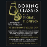 Black & Gold Boxhandschuhe, Boxklassenwerbung Flyer<br><div class="desc">Black & Gold Boxhandschuhe,  Boxing Class Advert Flyer vom Business Card Store.</div>