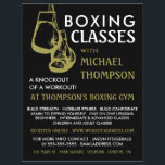 Black & Gold Boxhandschuhe, Boxklassenwerbung Flyer<br><div class="desc">Black & Gold Boxhandschuhe,  Boxing Class Advert Flyer vom Business Card Store.</div>