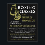 Black & Gold Boxhandschuhe, Boxklassenwerbung Flyer<br><div class="desc">Black & Gold Boxhandschuhe,  Boxing Class Advert Flyer vom Business Card Store.</div>