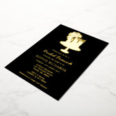 Black Gold Bridal Brunch Frische Pasta machen Folieneinladung (Gedreht)