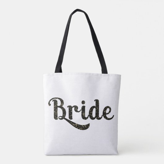 Black Gold Bride Retro Typ Grafik Mode Tasche (Rückseite)