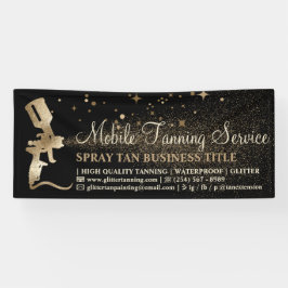Black Gold Bronze Spray Tanning Banner