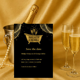 Black Gold Brunch & Bubbly Wedding speichern das D