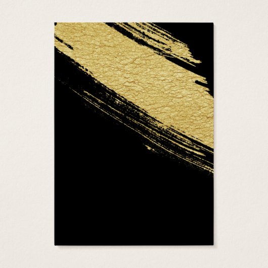 Black Gold Brush Earring Display Cards (Rückseite)