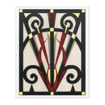 Black Gold Burgundy PARIS Eiffelturm Collage