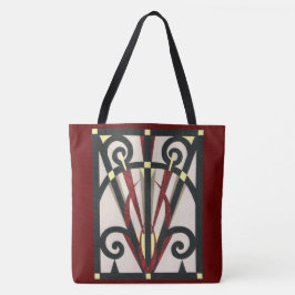 Black Gold Burgundy PARIS Eiffelturm Collage Tasche