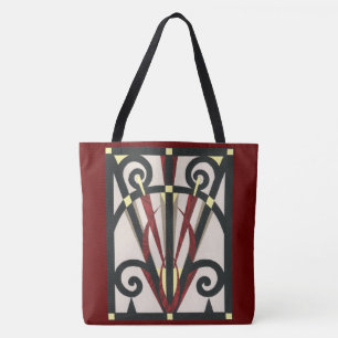 Black Gold Burgundy PARIS Eiffelturm Collage Tasche