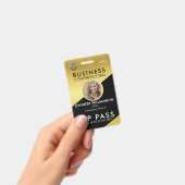 Black Gold Business Conference Foto ID Ausweis (Handheld)