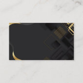 Black Gold Business Consultant ID Card Visitenkarte (Rückseite)