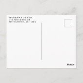 Black Gold Business Kunde Vielen Dank Postkarte (Rückseite)