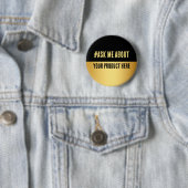 Black & Gold Business Launch Event Button (Beispiel)
