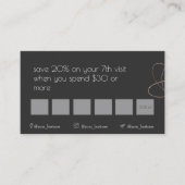 Black & Gold Business Loyalty Card Treuekarte (Vorderseite)