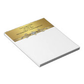 Black Gold Business Notepad Notizblock (angewinkelt)