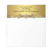 Black Gold Business Notepad Notizblock (Vorderseite)