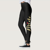 Black Gold Chic Bride Wedding Junggeselinnen-Absch Leggings (Links)