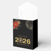 Black Gold Chinese New Year of the Horse Geschenkschachtel (Geöffnet)