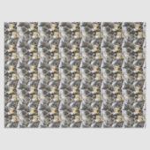 Black Gold Christmas Pattern#14 ID1009 Seidenpapier (Vorderseite)