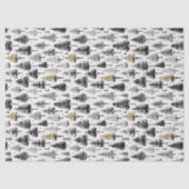 Black Gold Christmas Pattern#26 ID1009 Seidenpapier (Vorderseite)