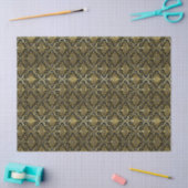 Black Gold Christmas Pattern#30 ID1009 Seidenpapier (Basteln)