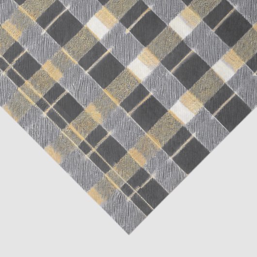 Black Gold Christmas Pattern#7 ID1009 Seidenpapier (Detail)