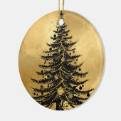 Black Gold Christmas Tree Ornament (Links)