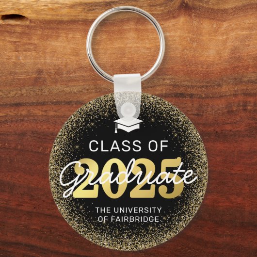 Black Gold Class 2023 Abschluss Schlüsselanhänger (Rückseite)