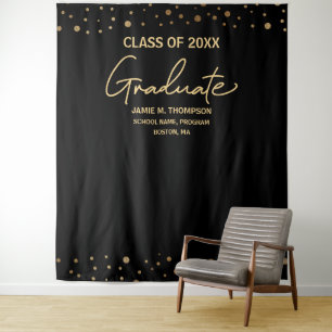 Black Gold Class 2024 Abschluss Wandteppich