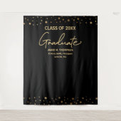 Black Gold Class 2024 Abschluss Wandteppich (Vorderseite)