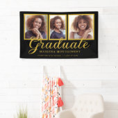Black Gold Class 2024 Foto Abschluss Banner (Insitu)