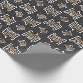 Black & Gold Class Speech Geschenkpapier (Ecke)