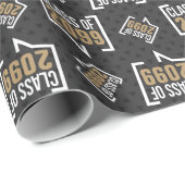 Black & Gold Class Speech Geschenkpapier (Rolleneckpunkt)