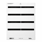 Black Gold Computer Schriftart Mailadresse (Vorne)