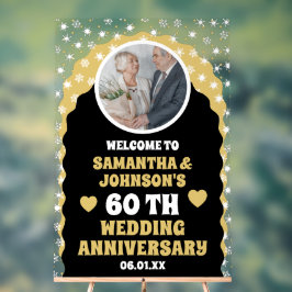 Black Gold Confetti Foto 60. Acrylschild