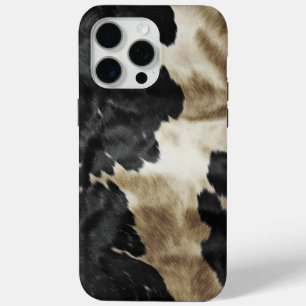 Black Gold Creme Western Cowhide Case-Mate iPhone Hülle