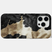 Black Gold Creme Western Cowhide Case-Mate iPhone Hülle (Rückseite (Horizontal))