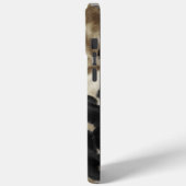 Black Gold Creme Western Cowhide Case-Mate iPhone Hülle (Rückseite / Links)