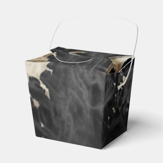 Black Gold Creme Western Cowhide Geschenkschachtel (Vorderseite)