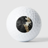 Black Gold Creme Western Cowhide Golfball (Vorderseite)