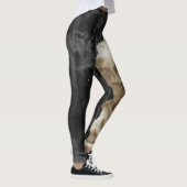 Black Gold Creme Western Cowhide Leggings (Rechts)