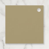 Black Gold Cronier Wedding Geschenk Geschenkanhänger (Rückseite)